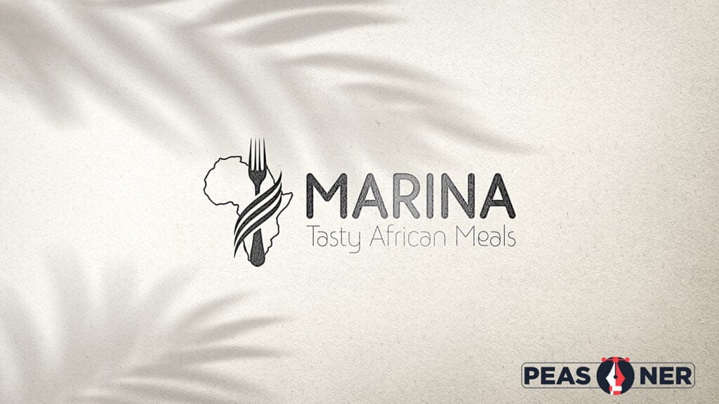 Marina Tasty African Meals logo design - By Peasner Creatives, Graphic design