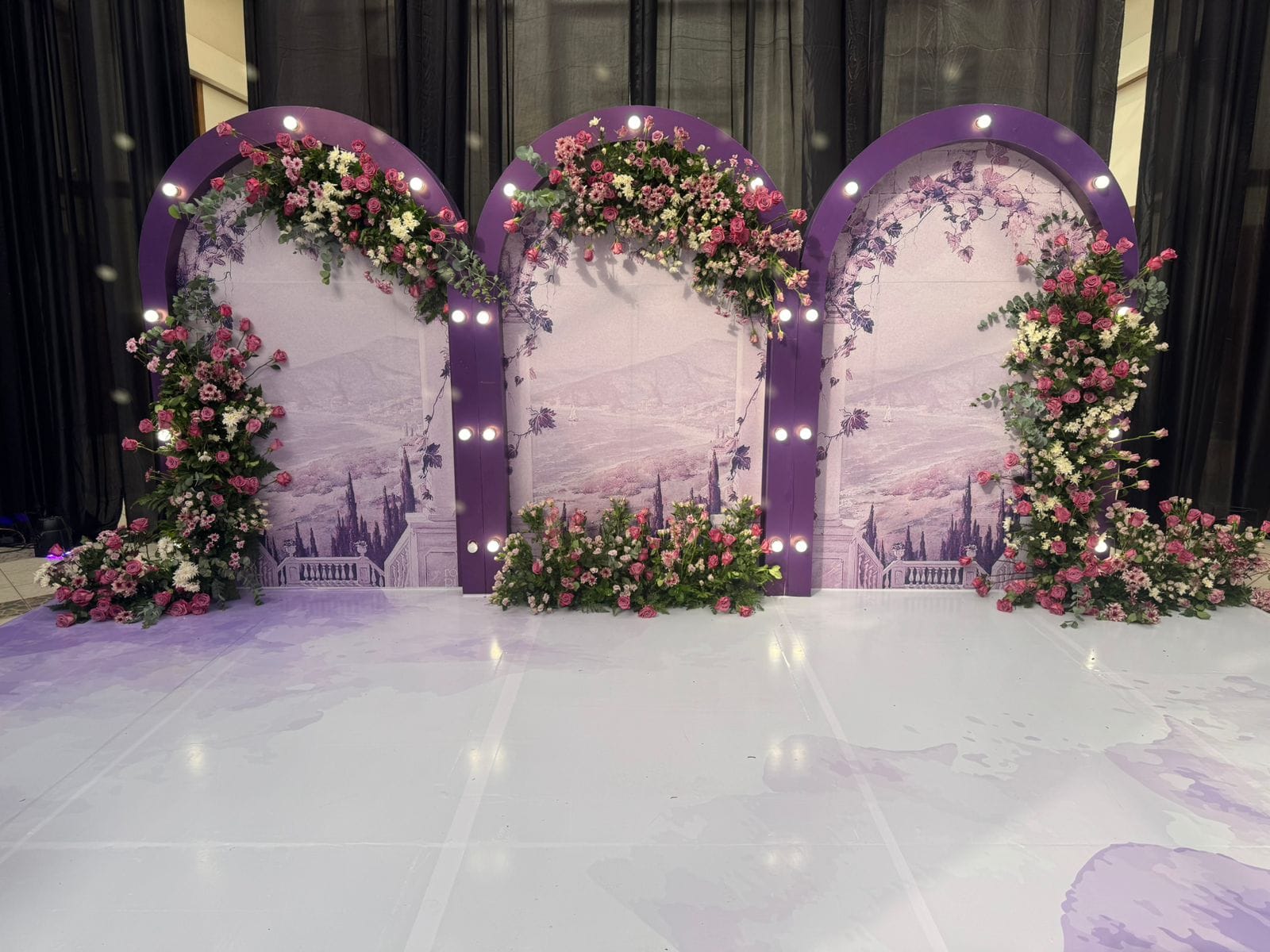 Peasner Creatives - Graphic design Kenya Events Decor - Bulbs Inspired Backdrop