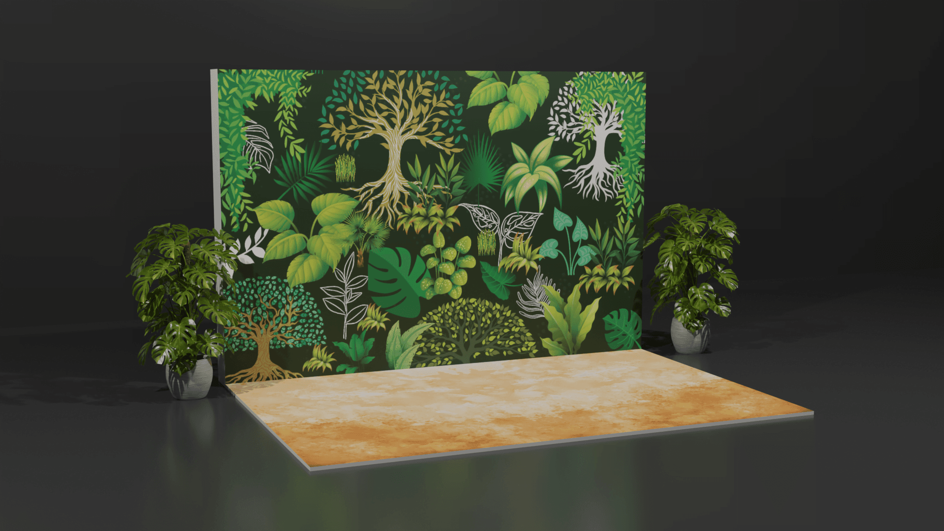 Peasner - Plants inspired Backdrop