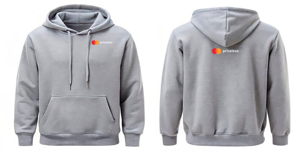 Branded hoodie mockup for corporate merchandise